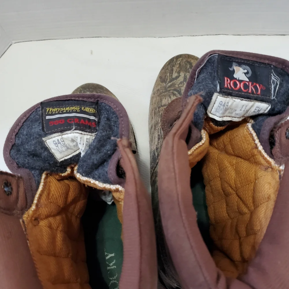 Rocky Goretex Camo Boots Thinsulate Insulation Waterproof Men's 11.5